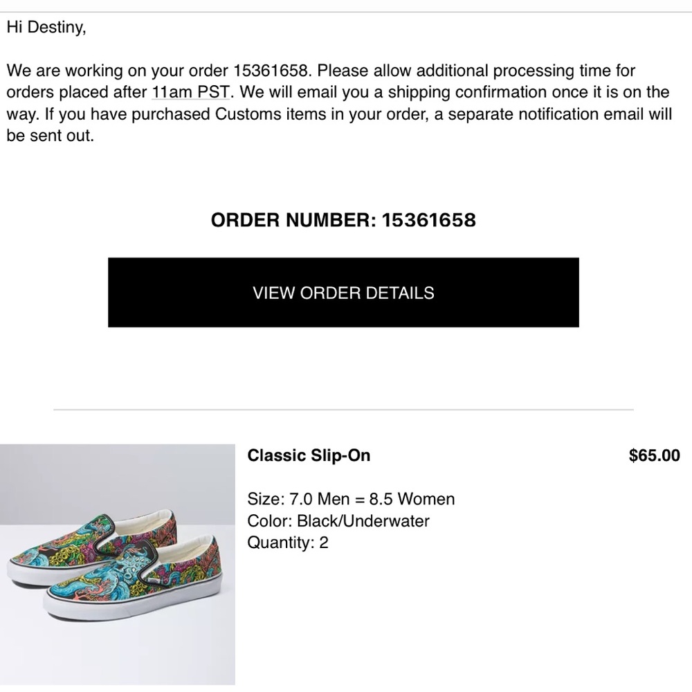 Brand new never worn vans